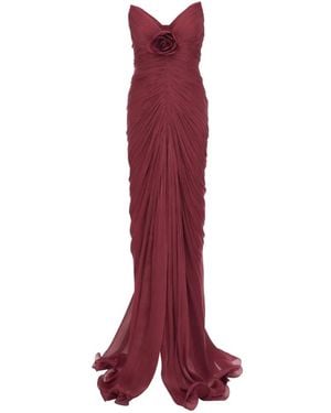 Ana Radu Crimson Rose Dress - Red