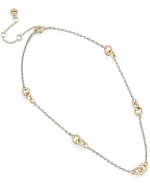 DKNY Alain Intertwined-Link Chain Necklace - Natural