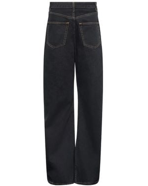 MM6 by Maison Margiela Jean Ample Dos À L'Avant - Blue