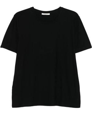 Husbands T-Shirt mit rundem Ausschnitt - Schwarz