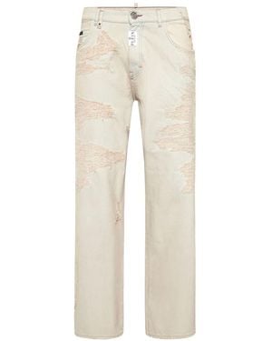 Philipp Plein Beach Boy Fit Jeans - Natural