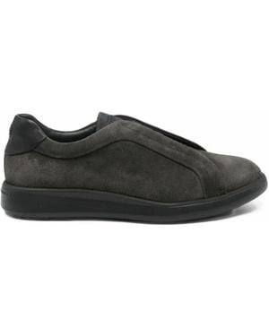 Fratelli Rossetti Suede Slip-On Trainers - Black