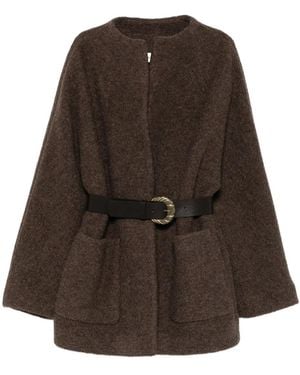 Ba&sh Claudy Belted Coat - Brown