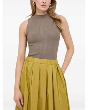 IVY & OAK Kessie Ribbed Sleeveless Top - Natural