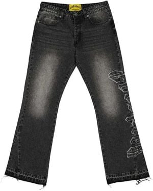 Godspeed Og Logo Flared Jeans - Black