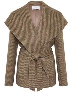 Rebecca Vallance Lemuel Belted Wool Jacket - Brown