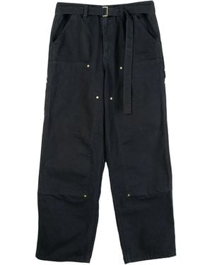 Sacai Xcarhartt Wip Belted Trousers - Blue
