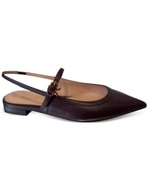 Gianvito Rossi Bailarinas Francoise Mary Jane - Marrón