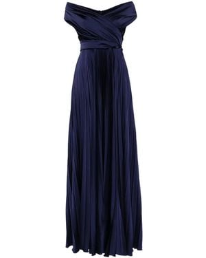 Talbot Runhof Konfuzius3 Maxi Dress - Blue