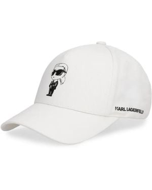 KARL LAGERFELD Baseballkappe Mit Grafischem Print - Weiß