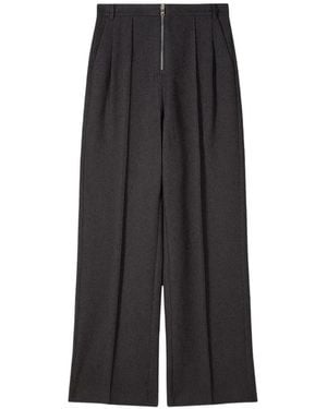 Patrizia Pepe Micro-Bouclé Trousers - Black