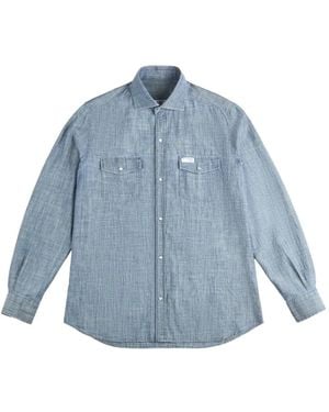 Fay Camisa Archive Con Bolsillo De Solapa - Azul