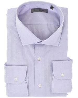 Corneliani Flap-Pocket Shirt - Purple