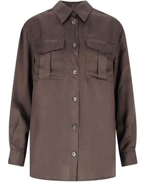 Aspesi Long Sleeve Shirt - Brown