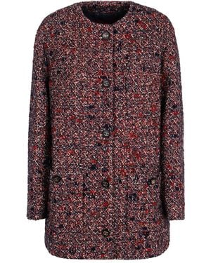 Gucci Bouclée Buttoned Coat - Purple