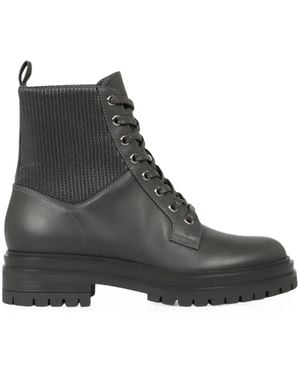 Gianvito Rossi Martis 20 Lace-Up Ankle Boots - Black