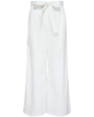 Club21 Collection Aria Tie-Waist Trousers - White
