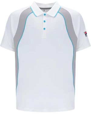 Fila Harrison Poloshirt Met Vlakken - Blauw