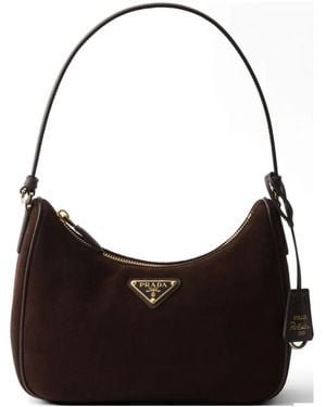 Prada Re-Edition 2005 Suede Mini-Bag - Nero