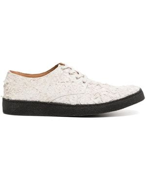 Comme des Garçons George Cox Distressed-Effect Trainers - White