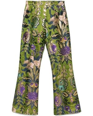 Valentino Garavani Jacquard Pants - Green