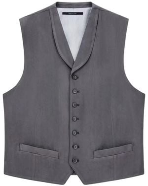 Giorgio Armani Shawl-Lapel Waistcoat - Gray