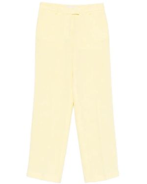 Manuel Ritz Flat-Front Trousers - White