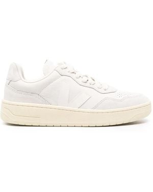 Veja V-10 Leather Trainers - White