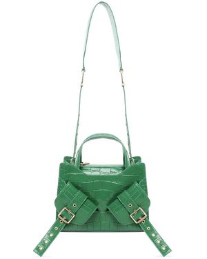 BIASIA Leather Shoulder Bag - Green