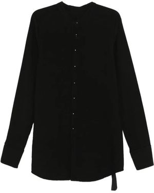 69 by Isaac Sellam Button Trim Shirt - Black
