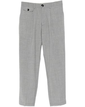 Pmds Pressed-Crease Flap-Pocket Pants - Gray