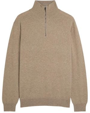 Begg x Co Pullover Mit Reißverschlusskragen - Natur