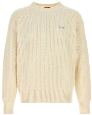 KENZO Signature Cable-Knit Jumper - White