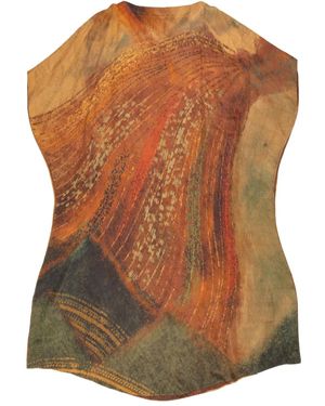 YANGKEHAN Minikleid mit grafischem Print - Braun