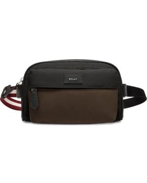 Bally Gürteltasche mit Logo-Patch - Schwarz