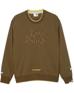 Aape By A Bathing Ape Sudadera con logo en relieve - Verde