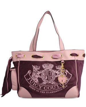 Juicy Couture Daydreamer Tote Bag Mit Logo-Stickerei - Lila