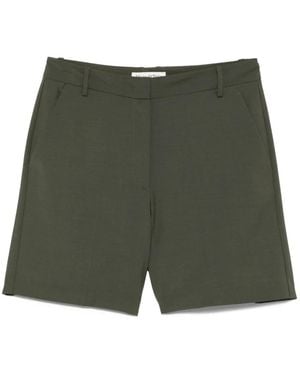 Marc O' Polo Shorts Met Mélange-Effect - Groen