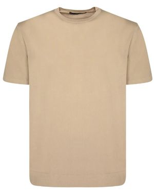 Daniele Fiesoli Crew-Neck Fine-Knit T-Shirt - Natural
