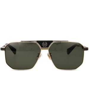 Philipp Plein Pilot-Frame Sunglasses - Green