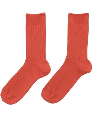 Baserange Calzini A Coste - Rosso