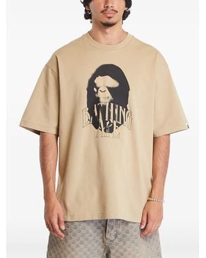 A Bathing Ape Graphic-Print T-Shirt - Natural