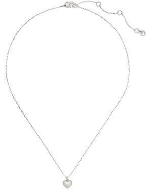 Kate Spade Heart Pendant - White