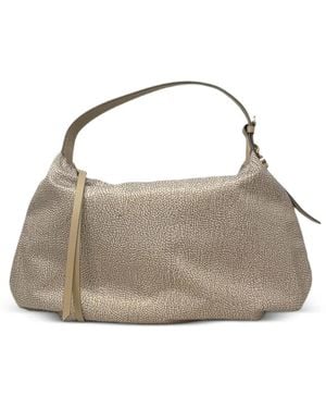 Borbonese Medium Prive Shoulder Bag - Metallic
