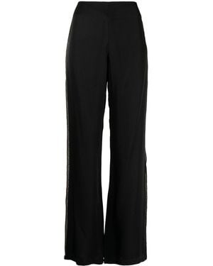 Baruni X Ramadan Side-Stripe Wide-Leg Trousers - Black