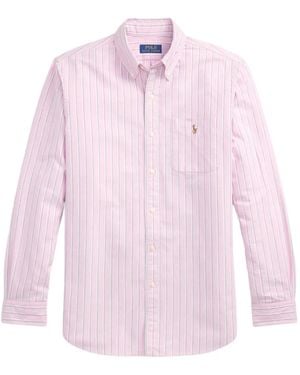 Polo Ralph Lauren Striped Oxford Shirt - Pink