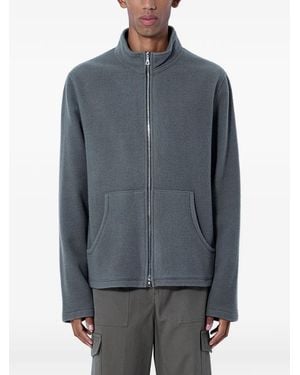 Rier High-Neck Zip-Up Jumper - Blue
