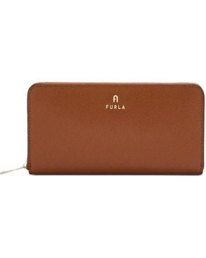 Furla Camelia Xl Zip Around - Brown