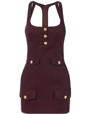 Elisabetta Franchi Mini Dress - Purple