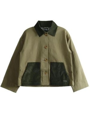 Barbour Cloverdale Cropped Jacket - Green